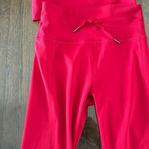 Jo+jax ultra leggings, red, small activewear